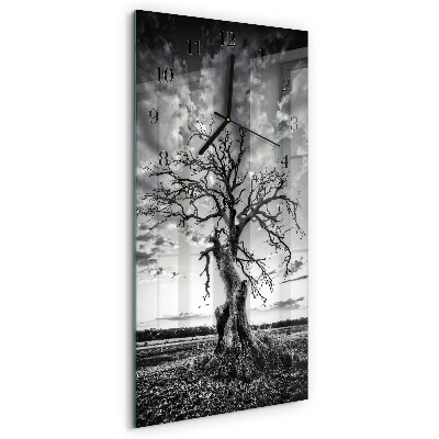 Horloge murale verticale Arbre