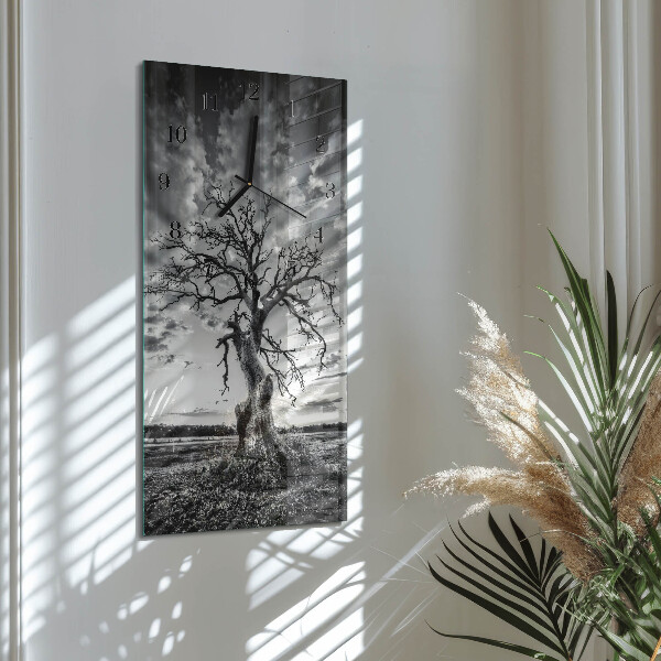 Horloge murale verticale Arbre