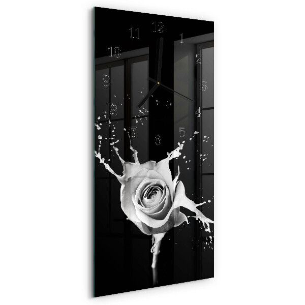 Horloge murale verticale Rose