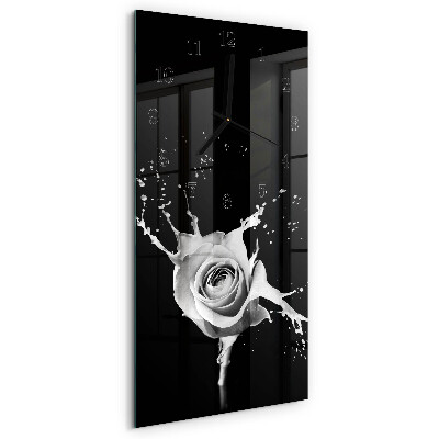 Horloge murale verticale Rose