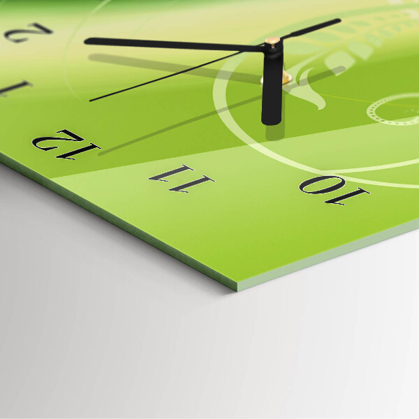 Horloge murale verticale Motif floral
