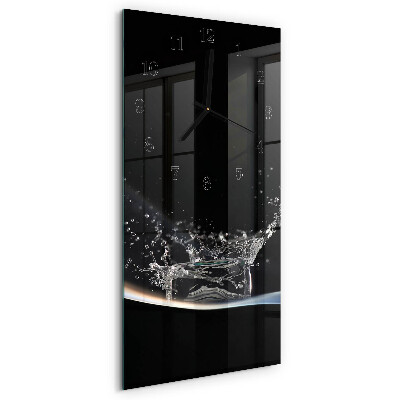 Horloge murale verticale Eau