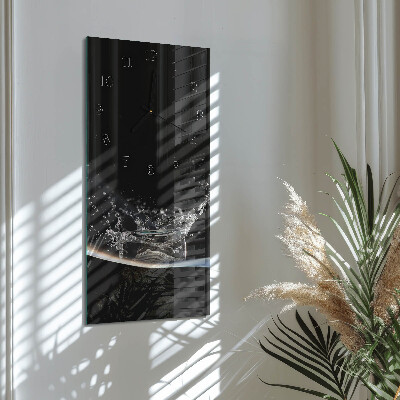 Horloge murale verticale Eau