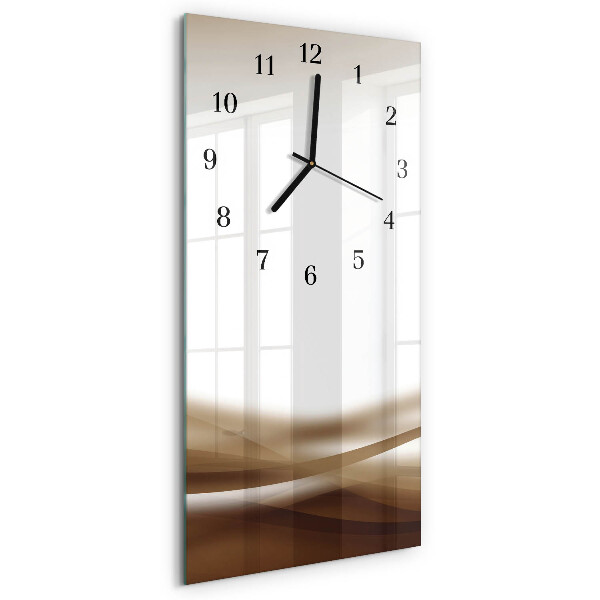 Horloge murale verticale Lignes abstraites