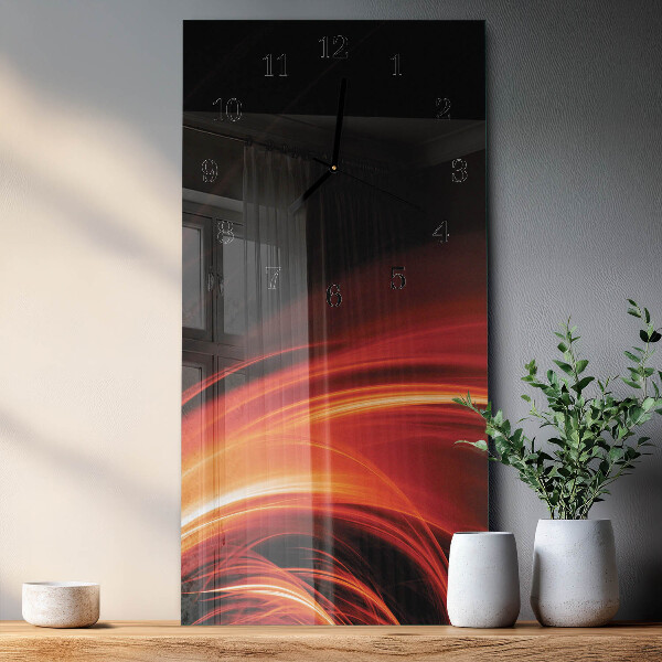 Horloge murale verticale Abstraction