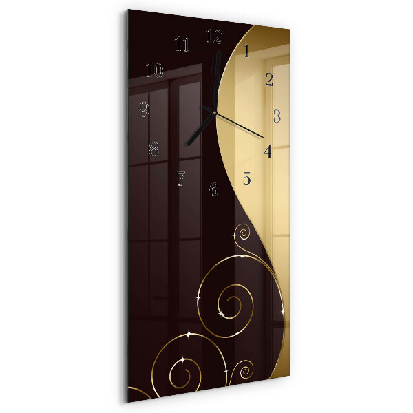 Horloge murale verticale Art abstrait