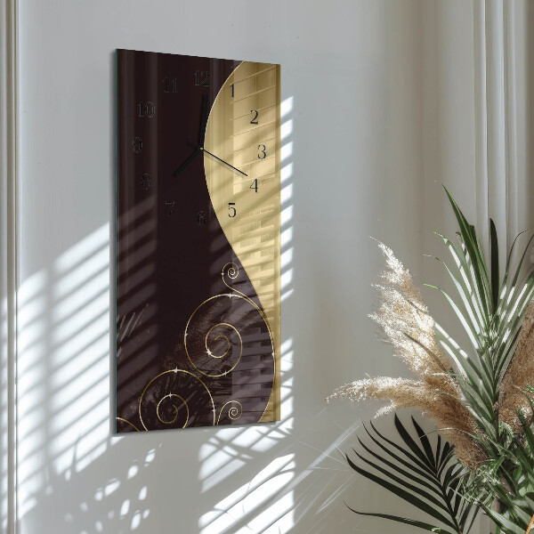 Horloge murale verticale Art abstrait