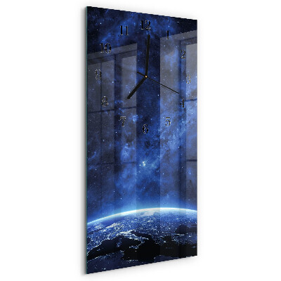 Horloge murale verticale Weltall