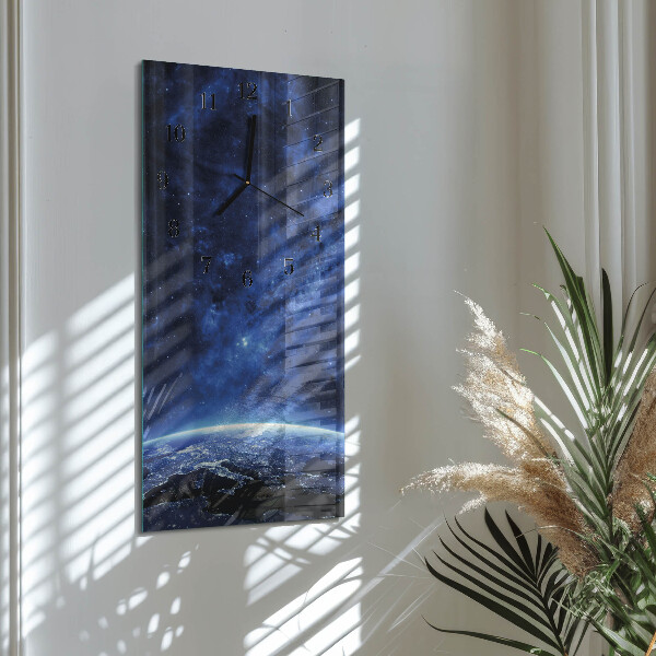 Horloge murale verticale Weltall