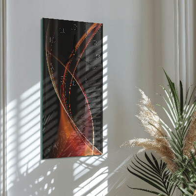 Horloge murale verticale Lignes abstraites