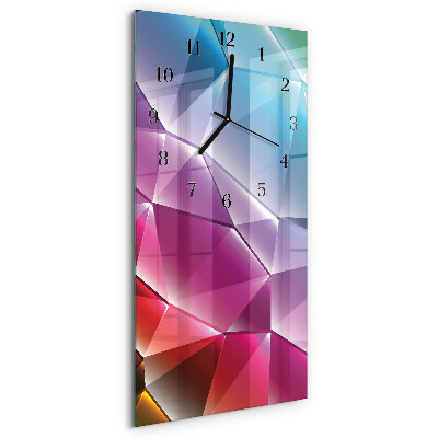 Horloge murale verticale Motif 3D