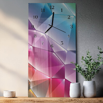 Horloge murale verticale Motif 3D