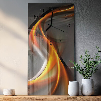 Horloge murale verticale Abstraction