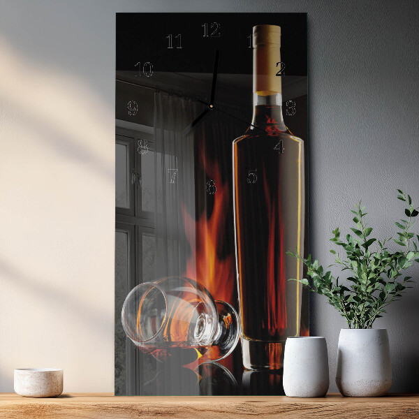 Horloge murale verticale Alcool