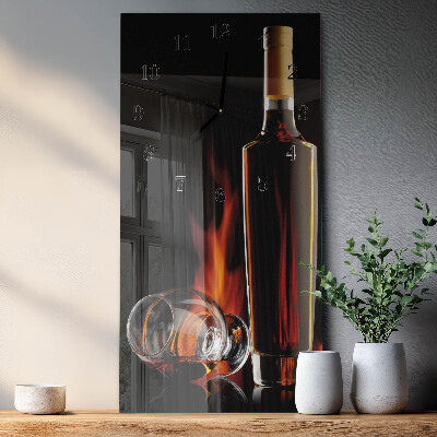 Horloge murale verticale Alcool