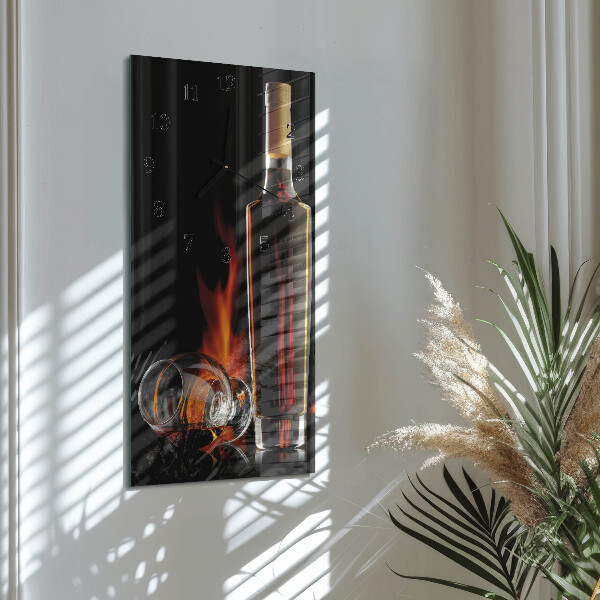 Horloge murale verticale Alcool