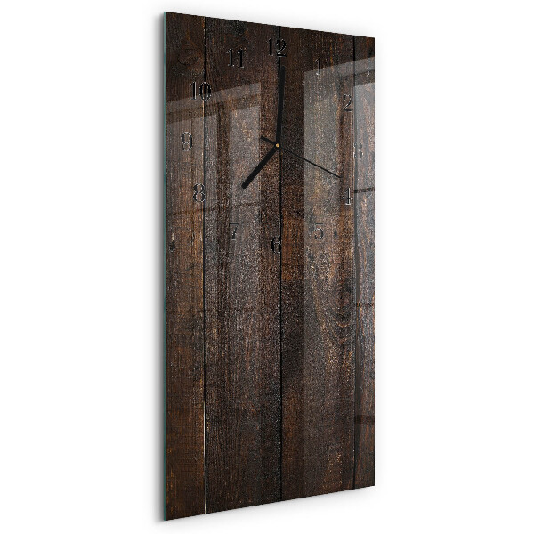 Horloge murale verticale Bois
