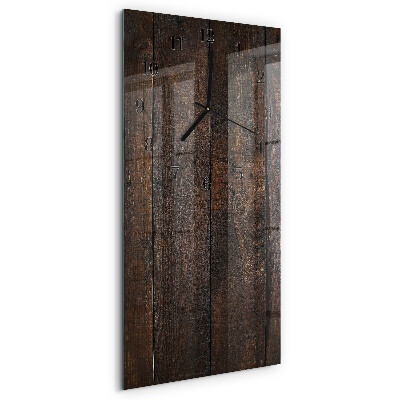 Horloge murale verticale Bois