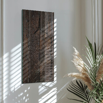 Horloge murale verticale Bois