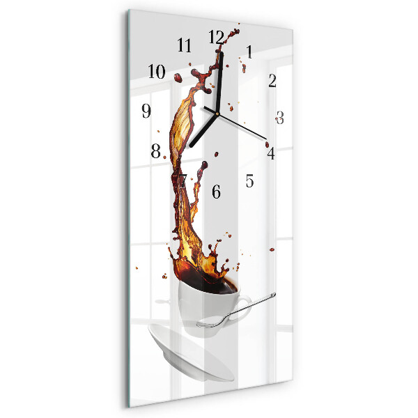 Horloge murale verticale Café