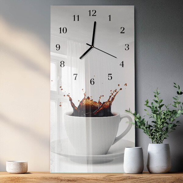 Horloge murale verticale Café