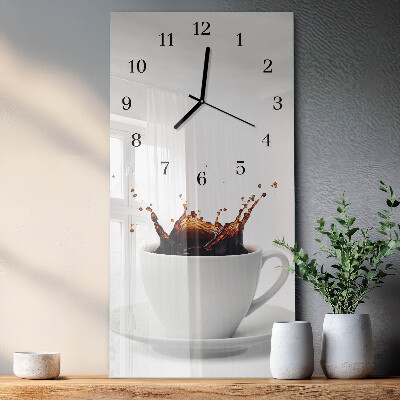 Horloge murale verticale Café