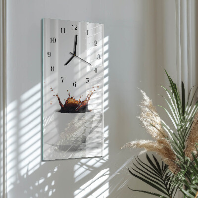 Horloge murale verticale Café