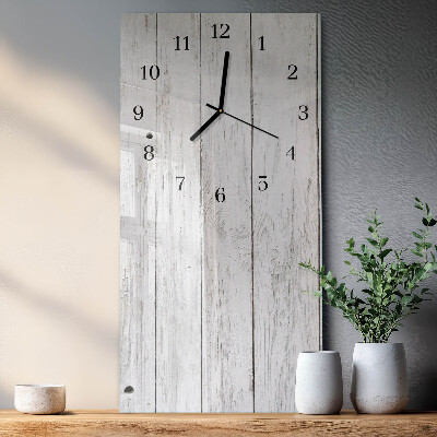 Horloge murale verticale Bois