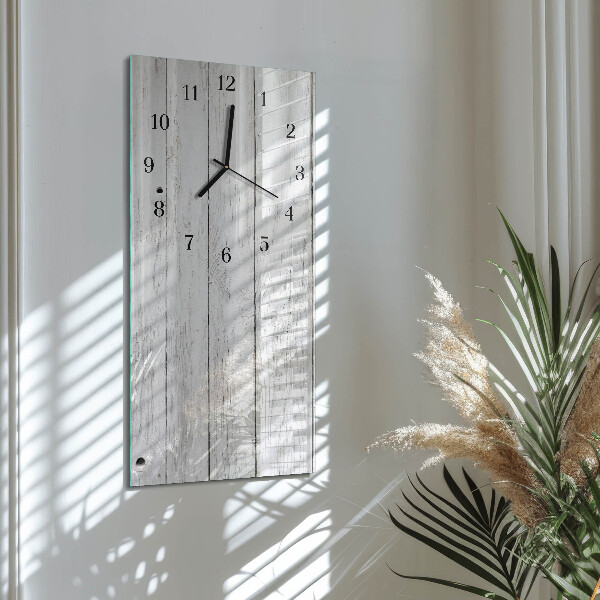 Horloge murale verticale Bois
