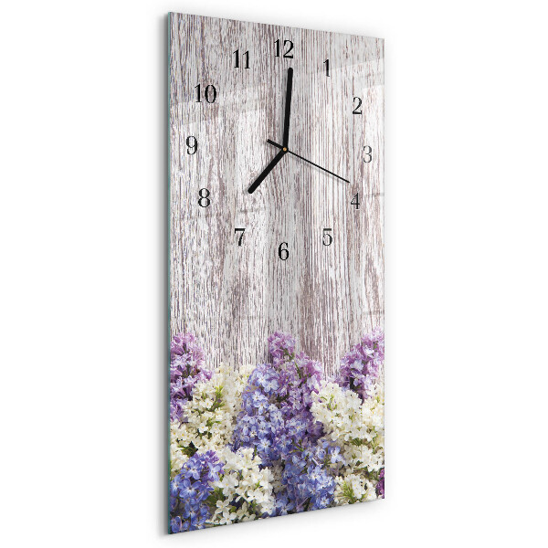 Horloge murale verticale Lilas