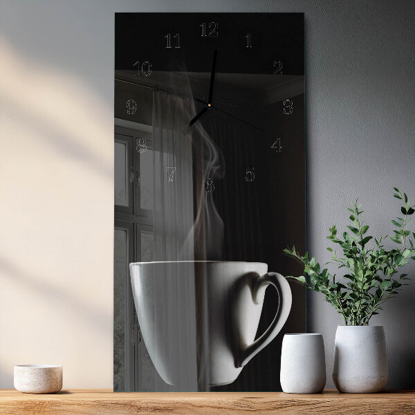 Horloge murale verticale Tasse