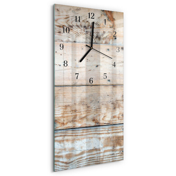 Horloge murale verticale Bois