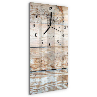 Horloge murale verticale Bois