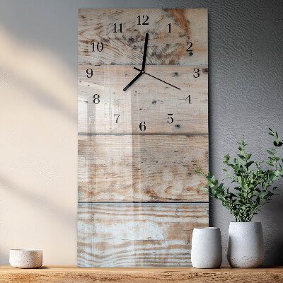 Horloge murale verticale Bois