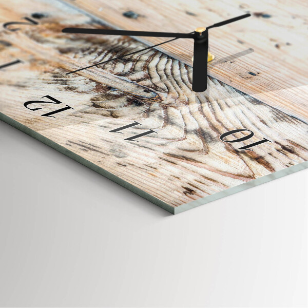 Horloge murale verticale Bois