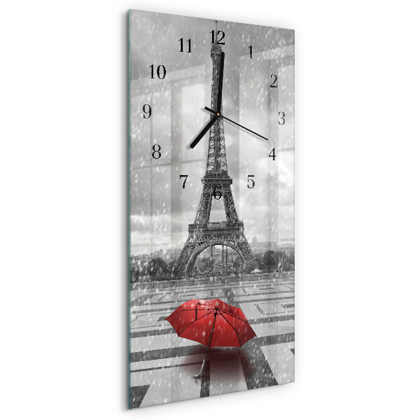 Horloge murale verticale Tour Eiffel