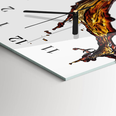 Horloge murale verticale Une tasse de café