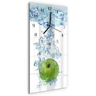 Horloge murale verticale Eau de pomme
