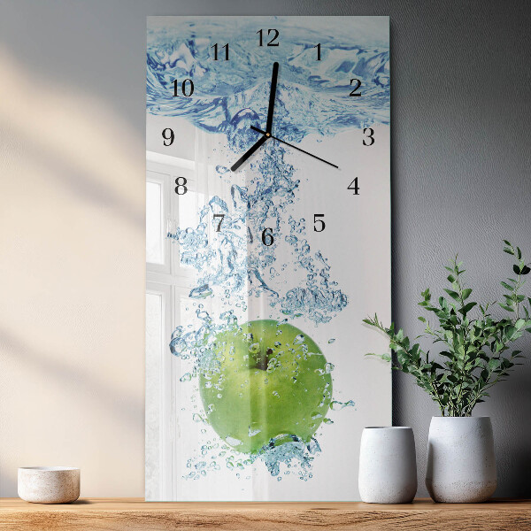 Horloge murale verticale Eau de pomme