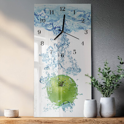 Horloge murale verticale Eau de pomme
