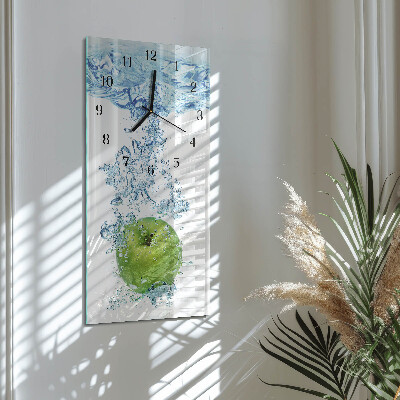 Horloge murale verticale Eau de pomme