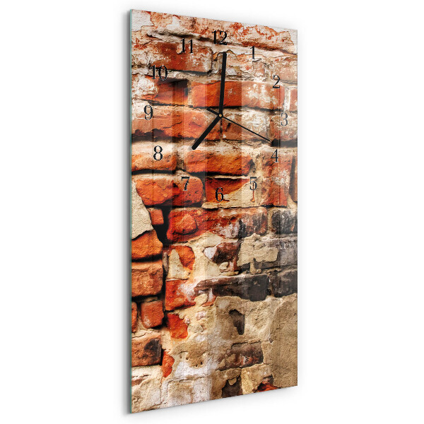 Horloge murale verticale Mur de briques