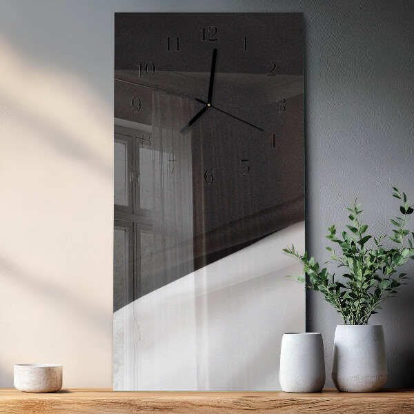 Horloge murale verticale Contraste