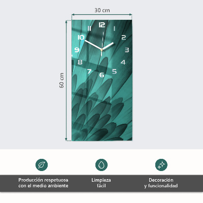Horloge murale verticale Art abstrait