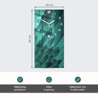 Horloge murale verticale Art abstrait