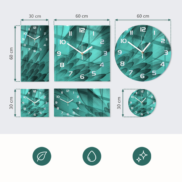 Horloge murale verticale Art abstrait