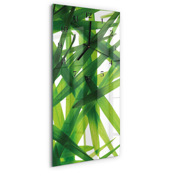 Horloge murale verticale Feuilles de plantes