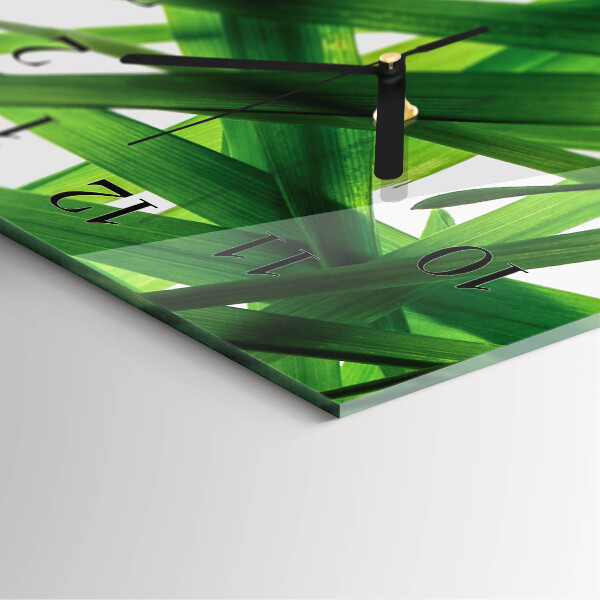 Horloge murale verticale Feuilles de plantes