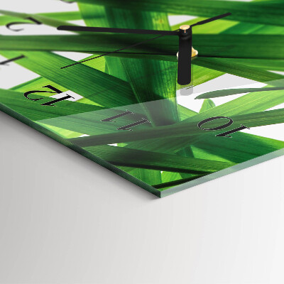 Horloge murale verticale Feuilles de plantes
