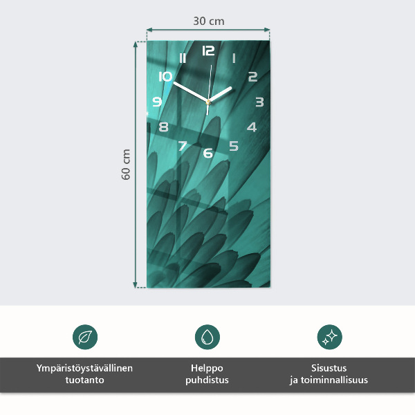 Horloge murale verticale Plaque